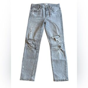 AGOLDE Distressed Straight Leg Jean size 25